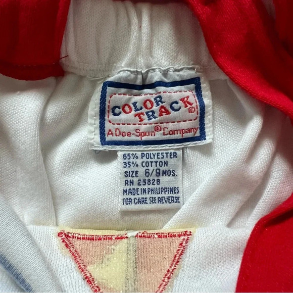 Vintage Color Track Sailboat Jump Suit 3 to 6 Months - Picture 5 of 6